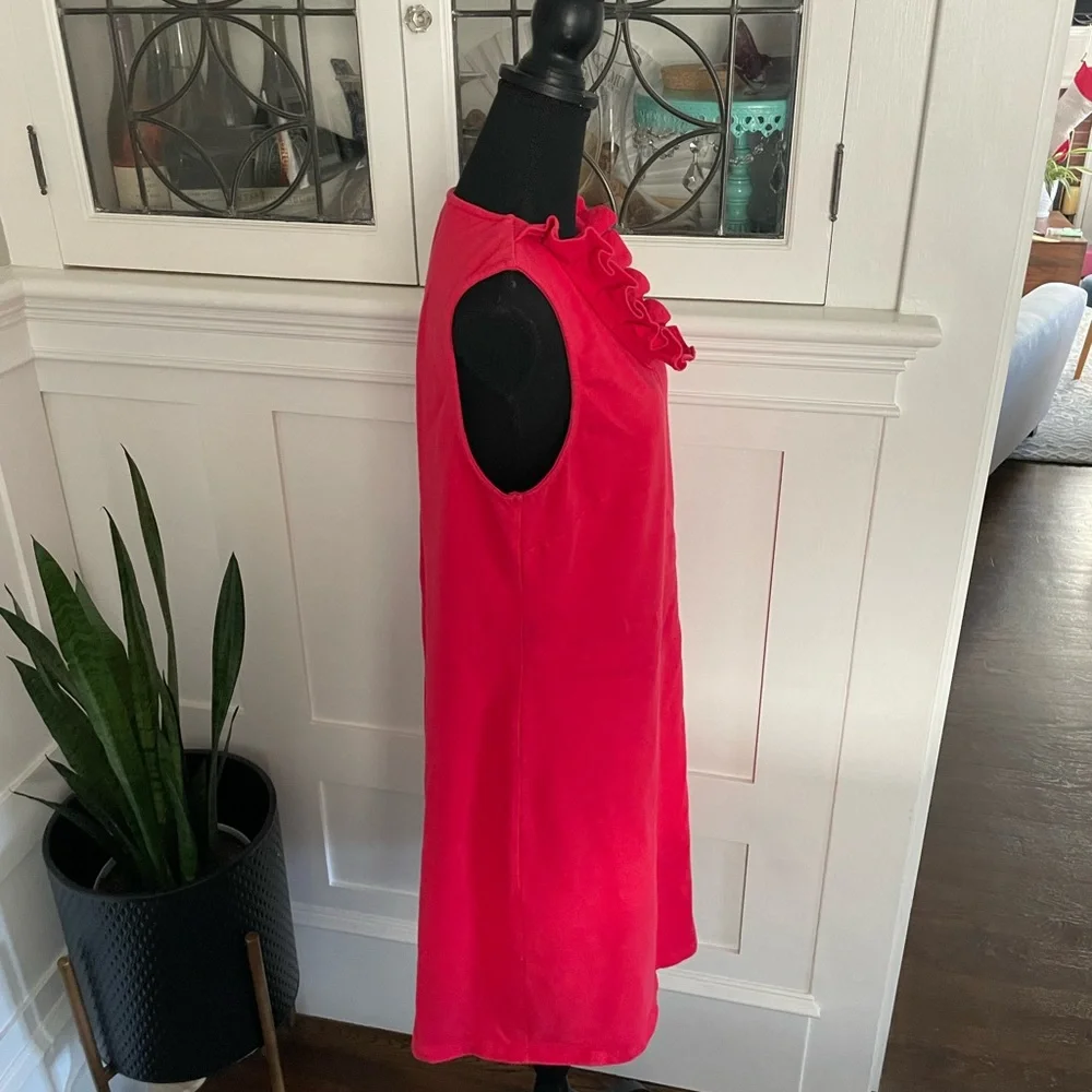 Red cotton Talbots dress - Picture 5 of 6